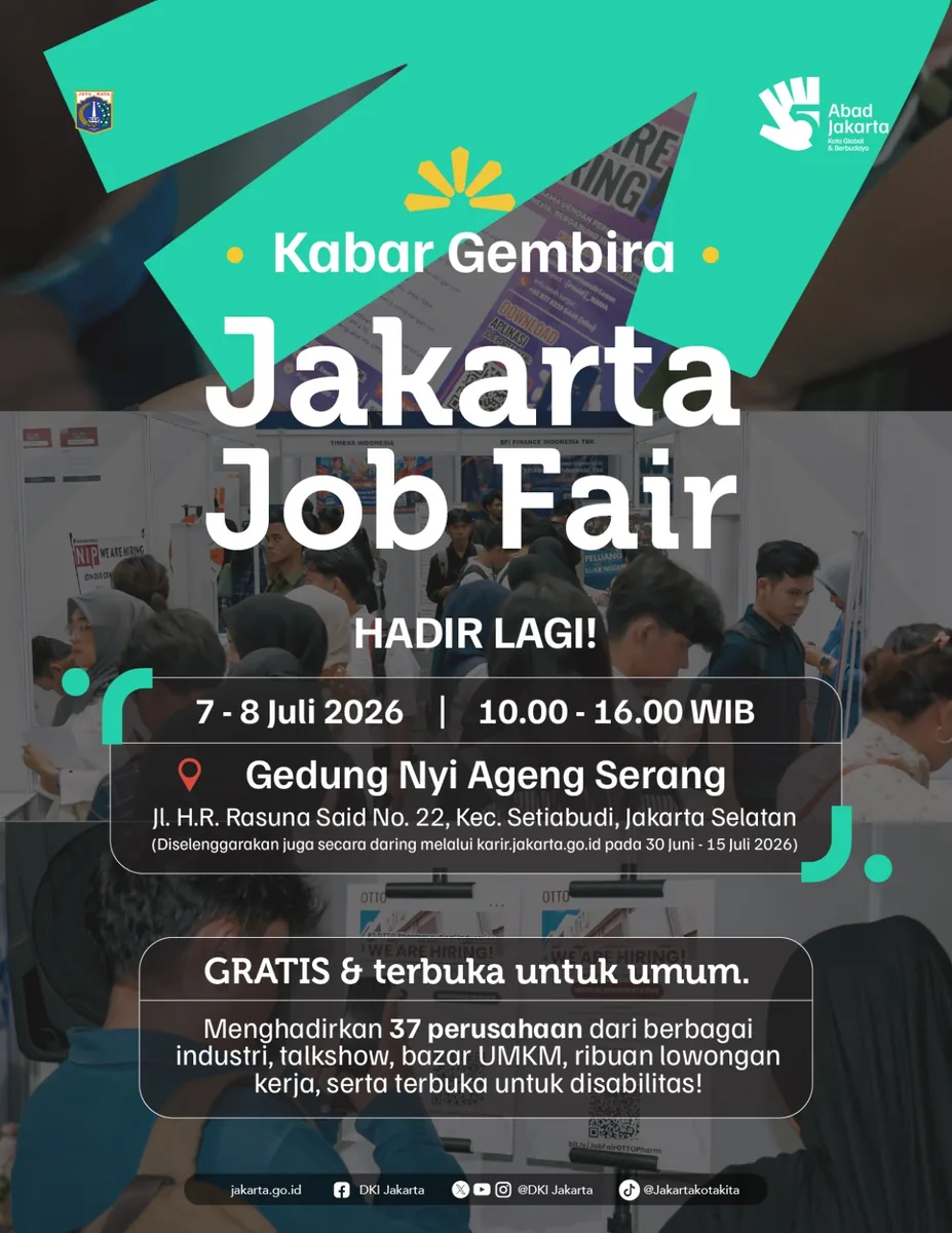 Job Fair Kabupaten Tapanuli Selatan 2026 (Suku Dinas TKTE Wilayah Kabupaten Tapanuli Selatan Barat) : 7-8 Juli 2026