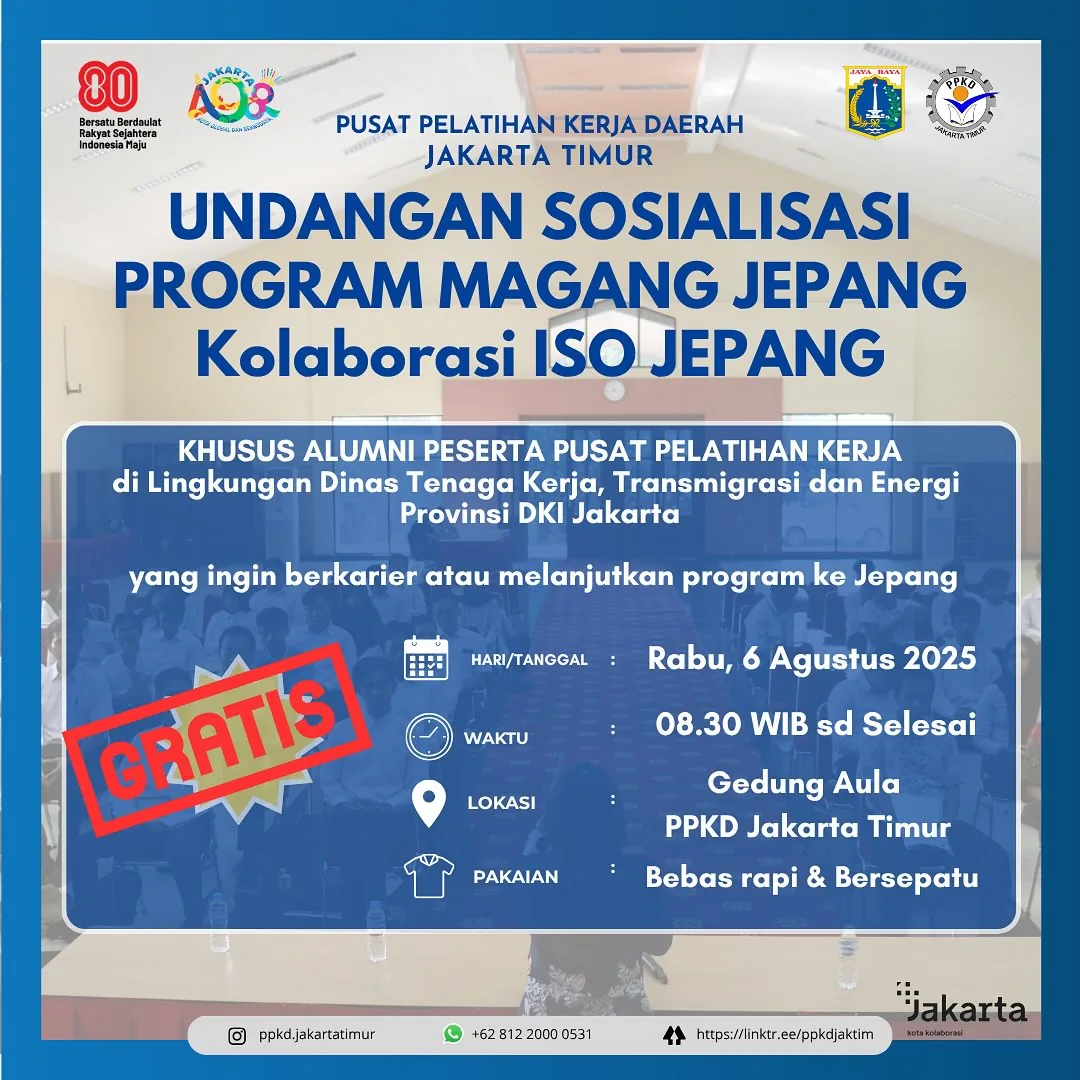 UNDANGAN SOSIALISASI PROGRAM MAGANG JEPANG – PPKD KABUPATEN TAPANULI SELATAN
